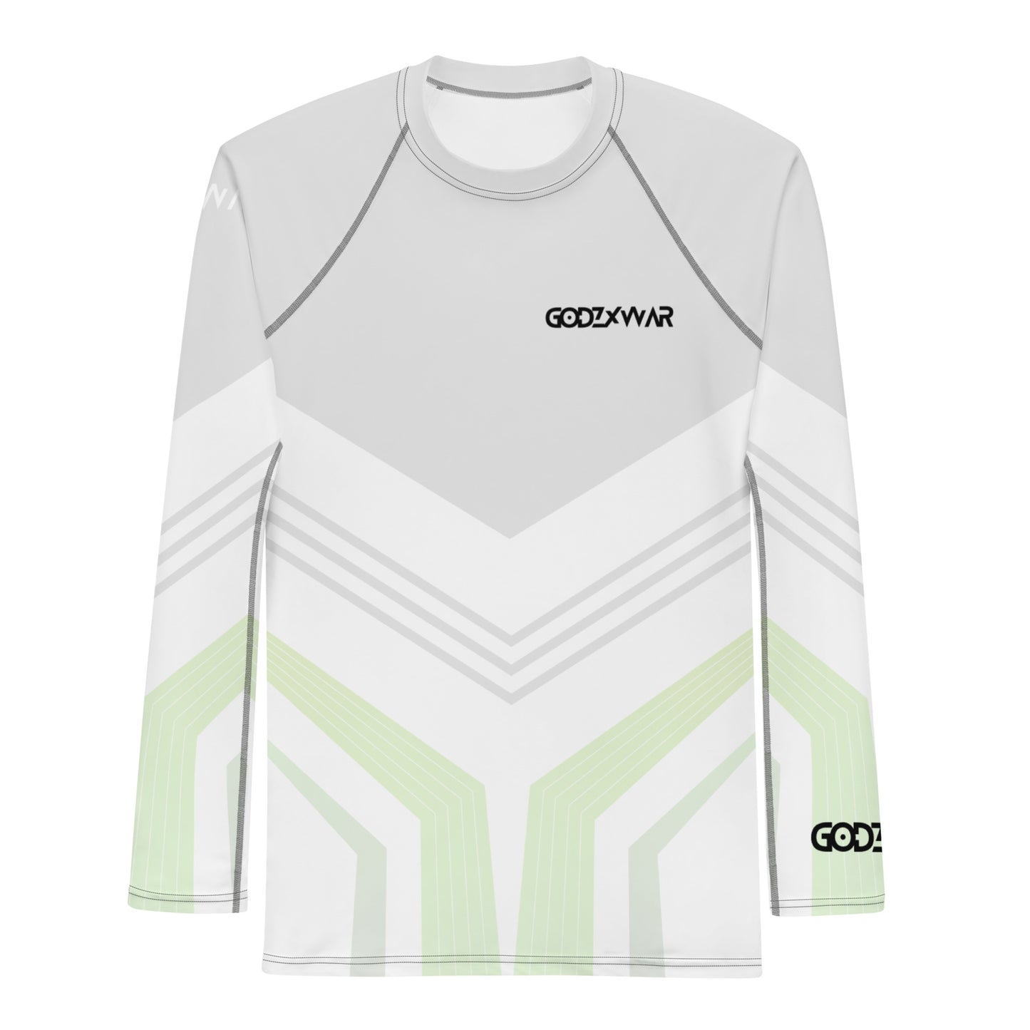 Withe Ranked Men's BJJ Rash Guard